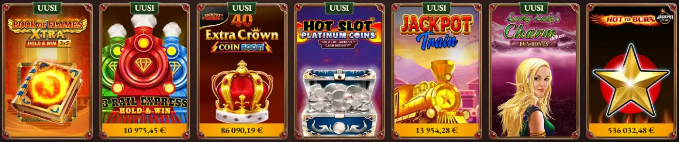 CrazyTower Casino jackpotit
