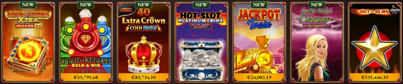 CrazyTower Casino jackpots