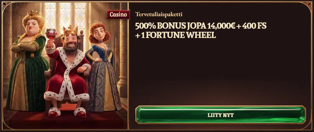 CrazyTower Casino Tervetuliaispaketti